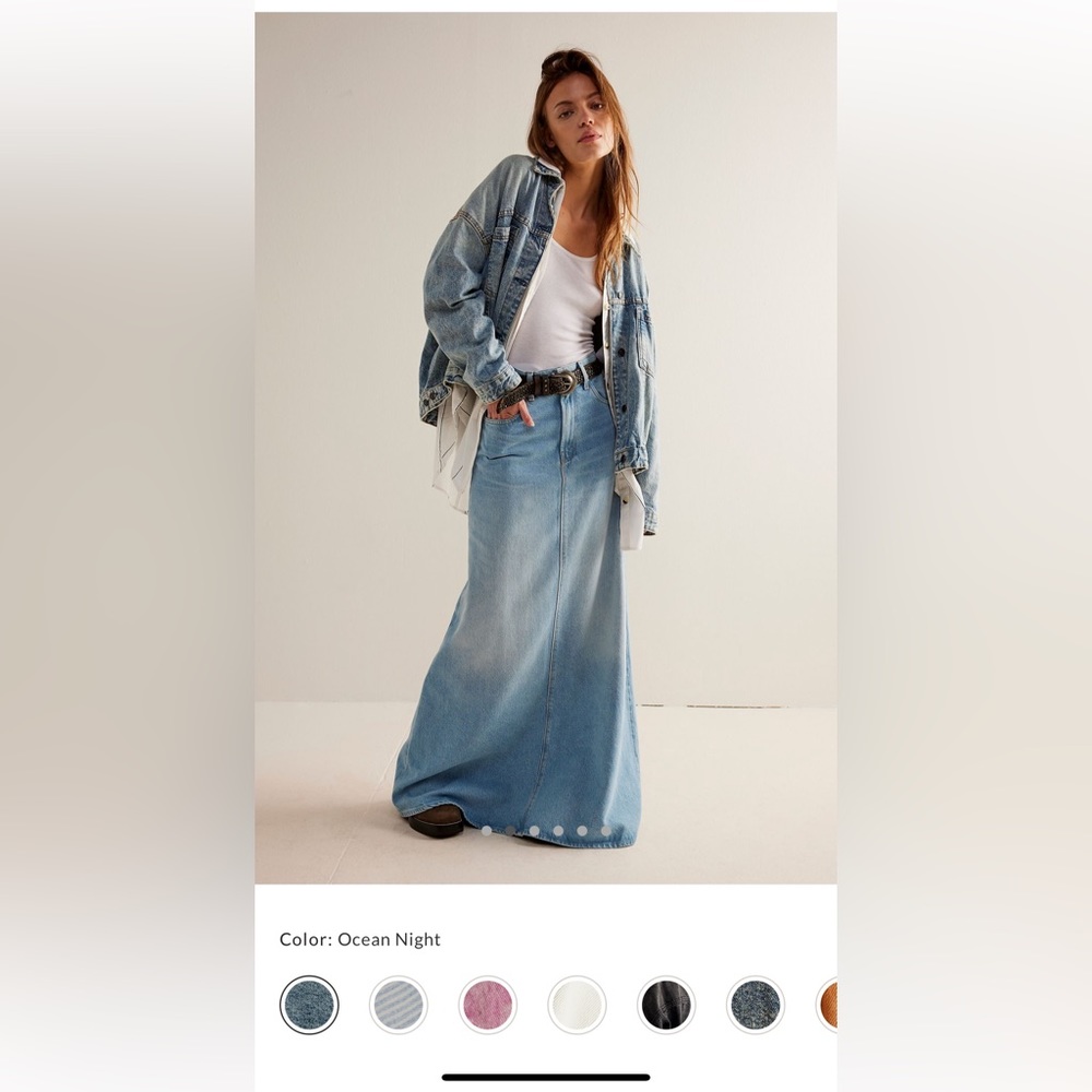 Free People Opal Swing Denim Jacket